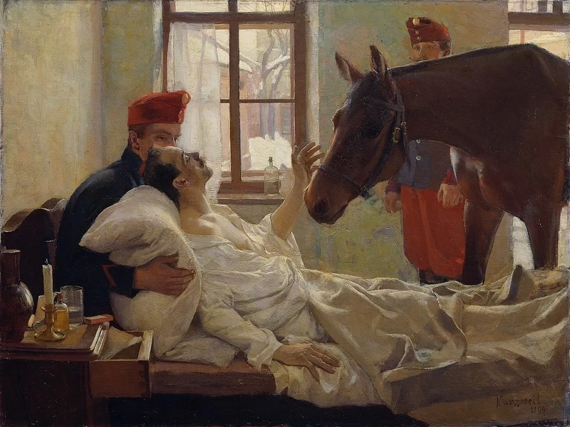 1867-Maximilian Kurzweil - Una bella visita - Österreichische Galerie Belvedere, Vienna